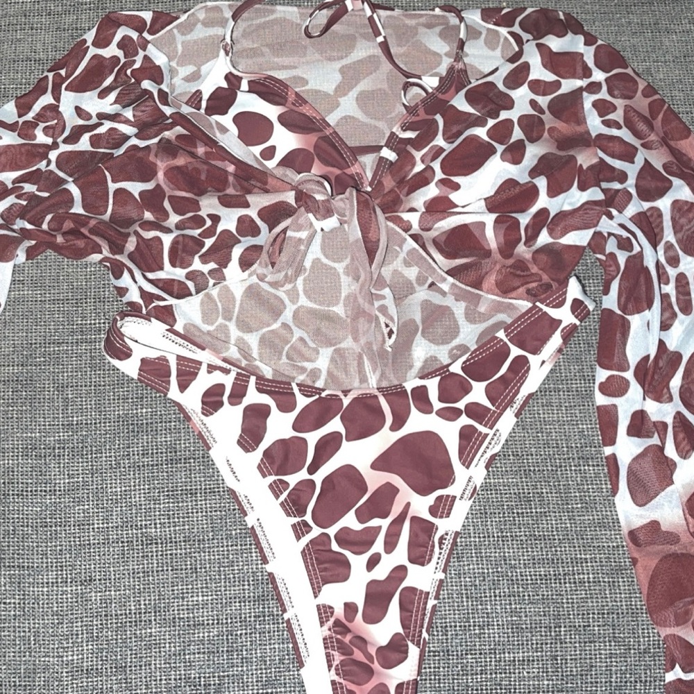 Cow print 3 piece